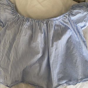 Off the shoulder Zara shirt